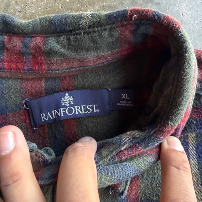 Vintage Cropped Flannel - XL