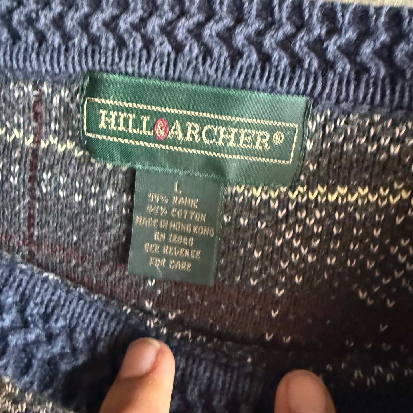 Vintage 90s Grandpa Sweater - L