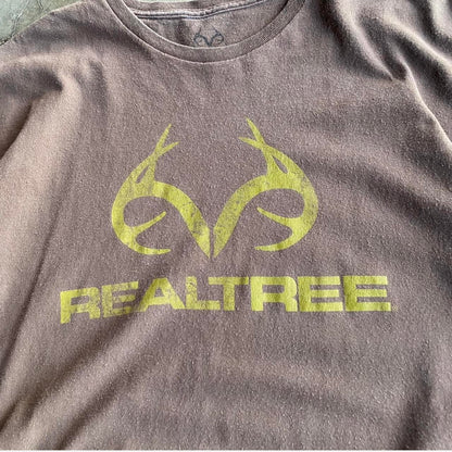 Vintage Look Brown Realtree Tee - XL