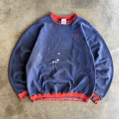 Vintage 90s Heavily Distressed Wilson Crewneck - XL