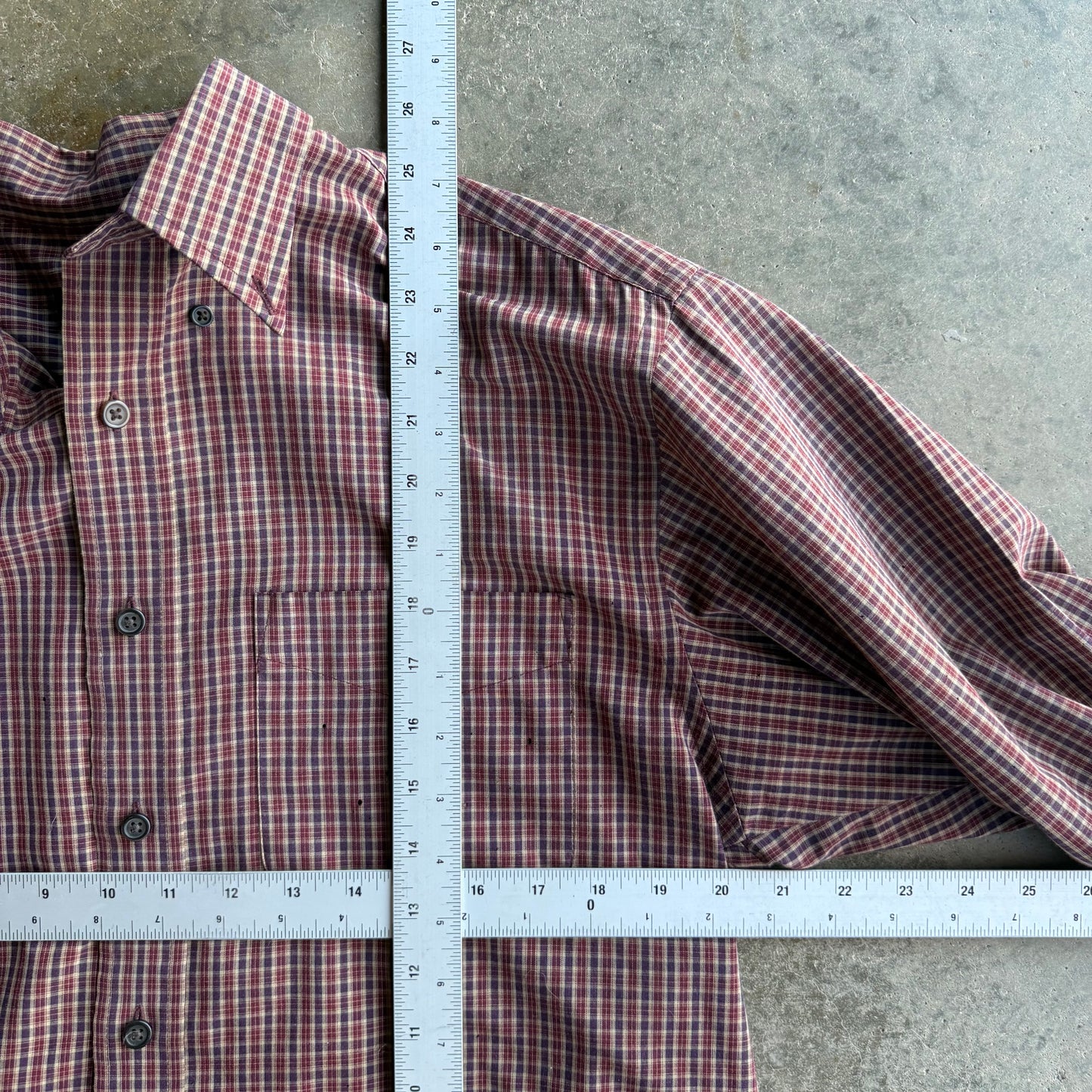 Vintage Cropped Button Up - L