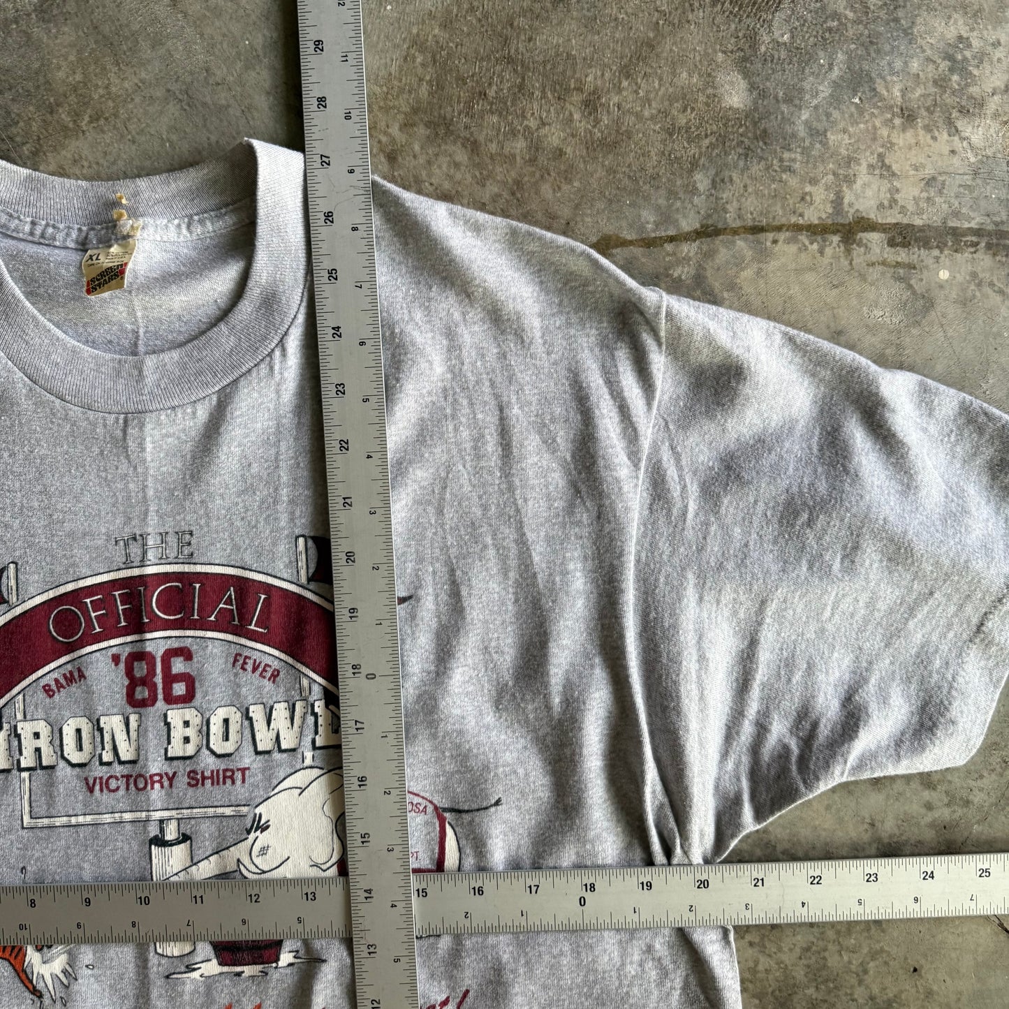 Vintage 90s Alabama Iron Bowl Tshirt - XL