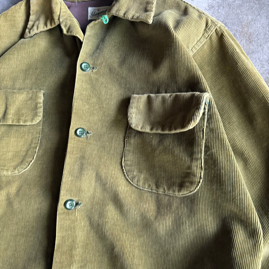 Vintage 80s Fall Corduroy Button up - L