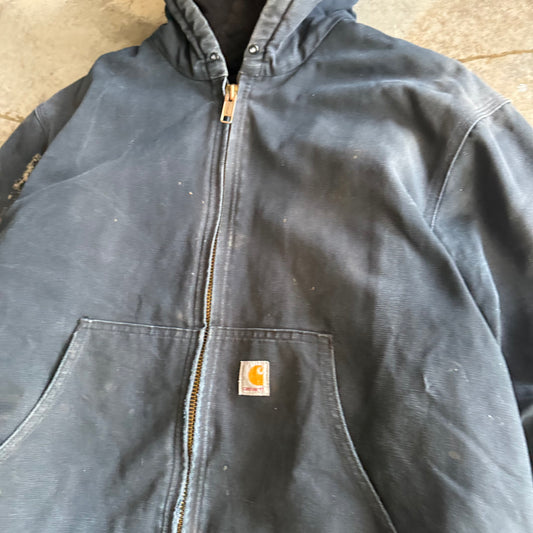 Vintage 00s Hooded Carhartt Jacket - L