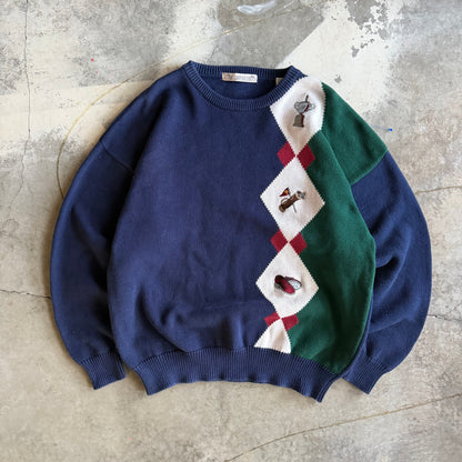 Vintage 90s Golf Sweater - XXL