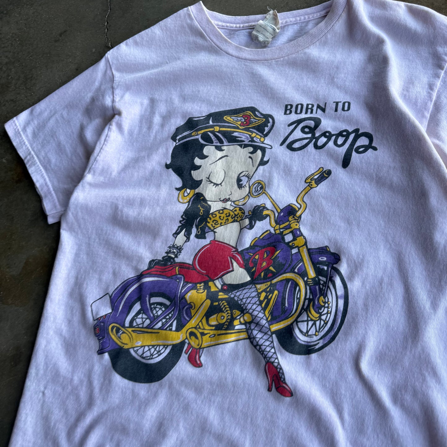 Vintage Biker Betty Boop Tshirt - M