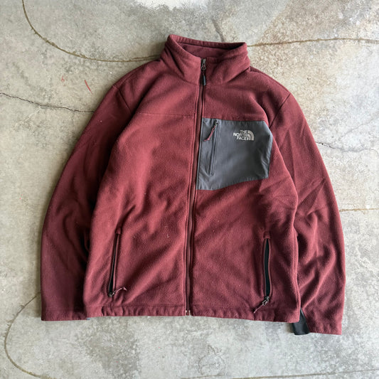 North Face Fleece lined Zip Up - L