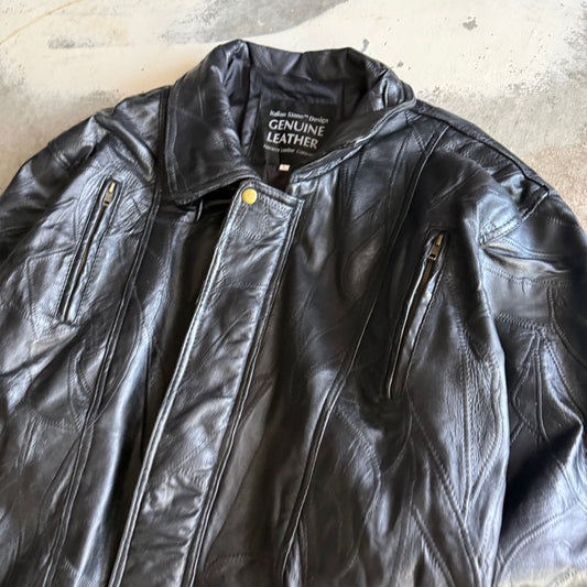 Vintage 00s Genuine Leather Jacket - L