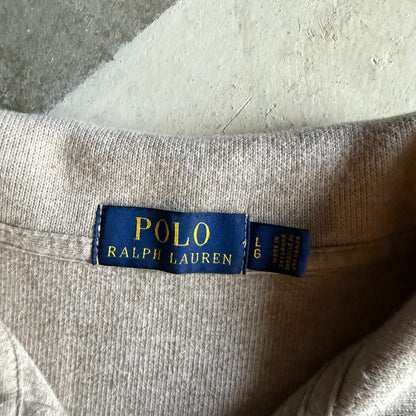 Vintage 00s Creme Polo Ralph Lauren Quarter Zip - L