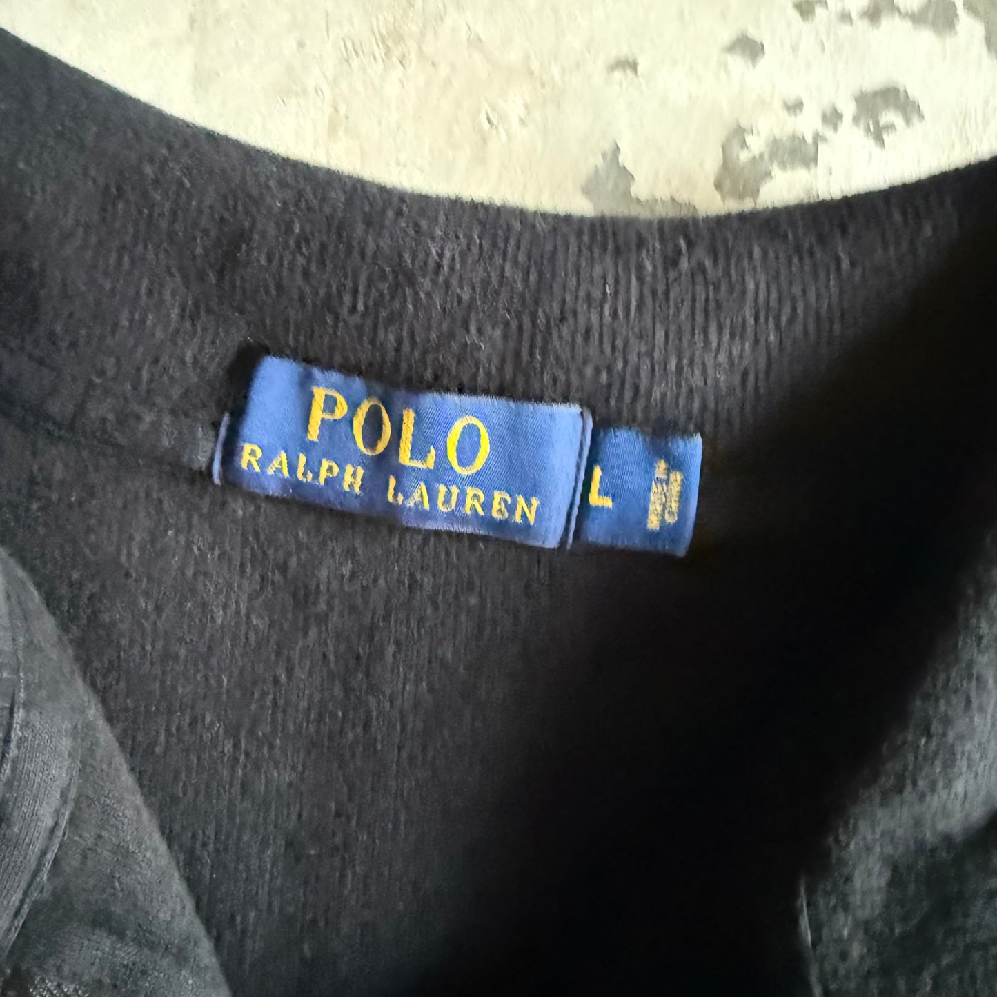 Vintage 00s Black Polo Ralph Lauren Quarter Zip - L