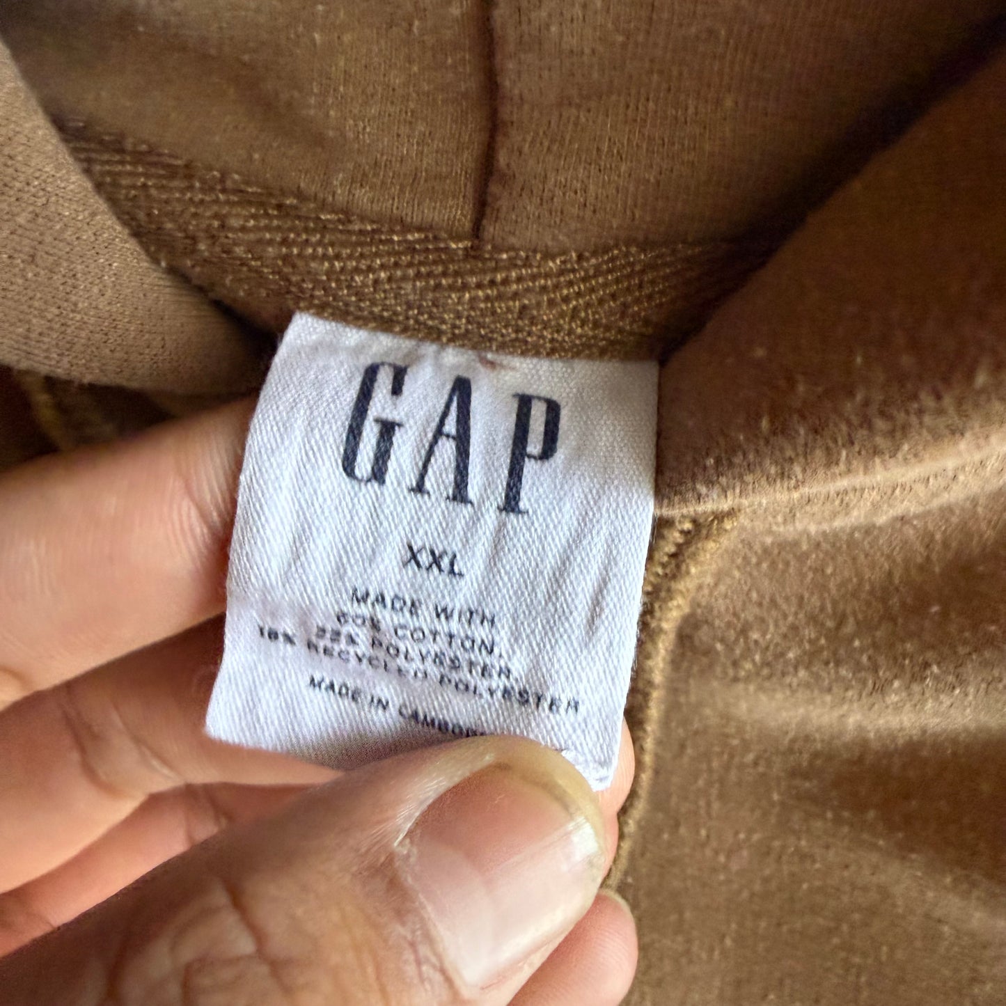 Vintage Brown GAP Zip Up - XXL