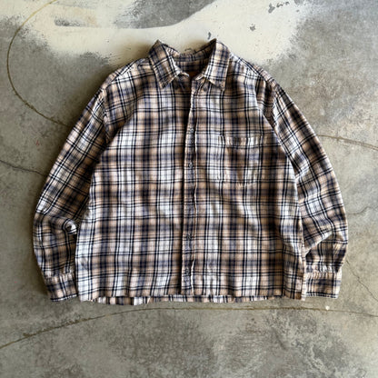 Vintage 00s Cropped Flannel - L