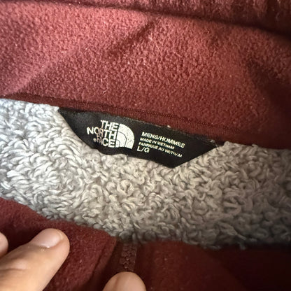 North Face Fleece lined Zip Up - L