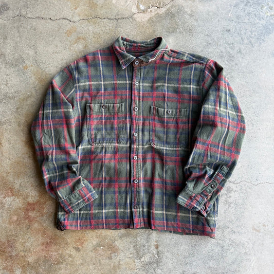 Vintage Cropped Flannel - XL