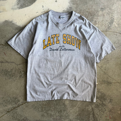 Vintage 90s David Letterman Late Show Tshirt - XL