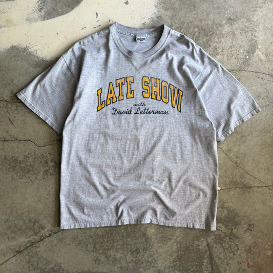 Vintage 90s David Letterman Late Show Tshirt - XL