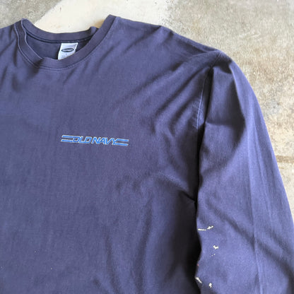 Vintage 90s Heavily Distressed Old Navy Longsleeve- L