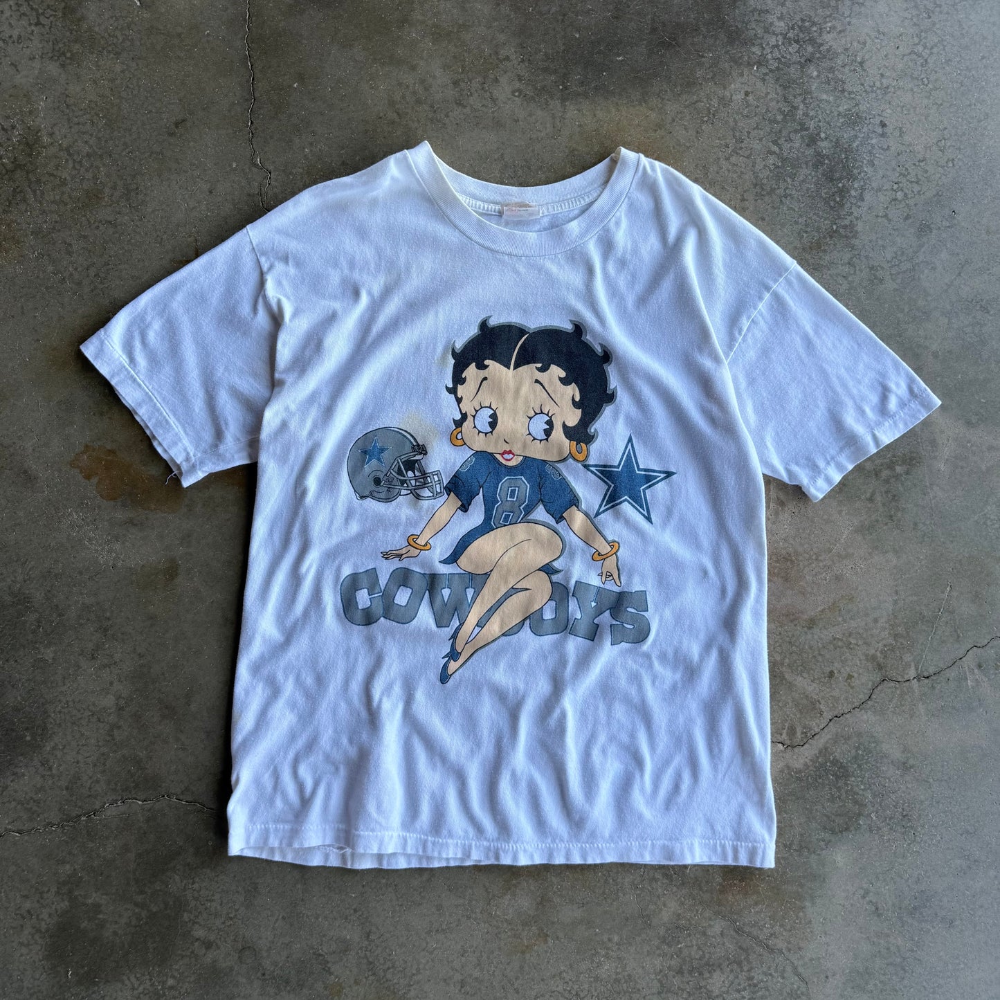 Vintage Betty Boop Dallas Cowboys Tshirt - XL