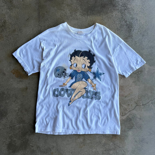 Vintage Betty Boop Dallas Cowboys Tshirt - XL