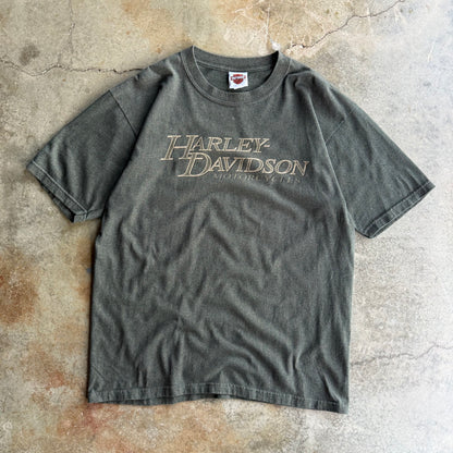 Vintage Green Harley Davidson Tshirt - L