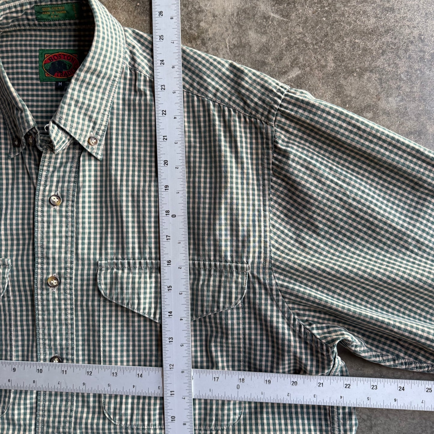 Vintage Boxy Cropped Button Up - M