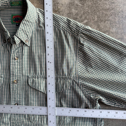 Vintage Boxy Cropped Button Up - M