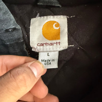 Vintage 00s Hooded Carhartt Jacket - L