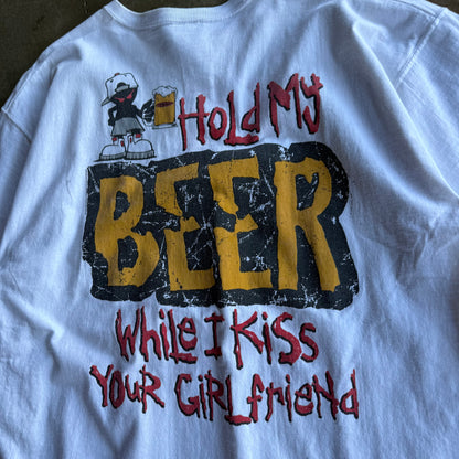 Vintage 00s Funny Beer Tshirt - XL