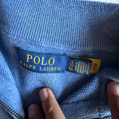 Vintage 00s Blue Polo Ralph Lauren Quarter Zip - XL