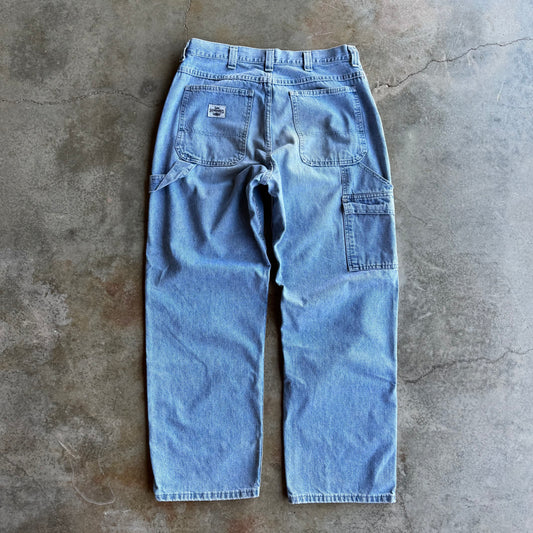 Vintage Lee Baggy Dungarees Jeans - 34