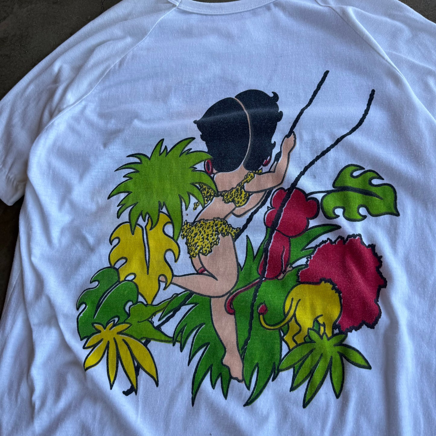 Vintage Jungle Betty Boop Tshirt - XL