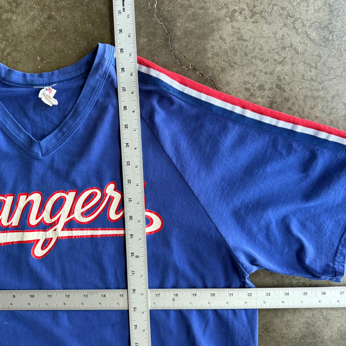 Vintage 90s Rangers Baseball Tee - XL