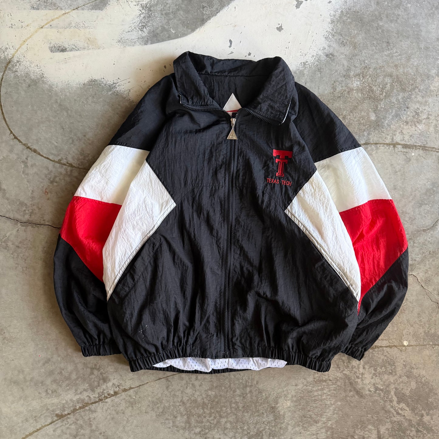 Vintage 90s Texas Tech Windbreaker - M
