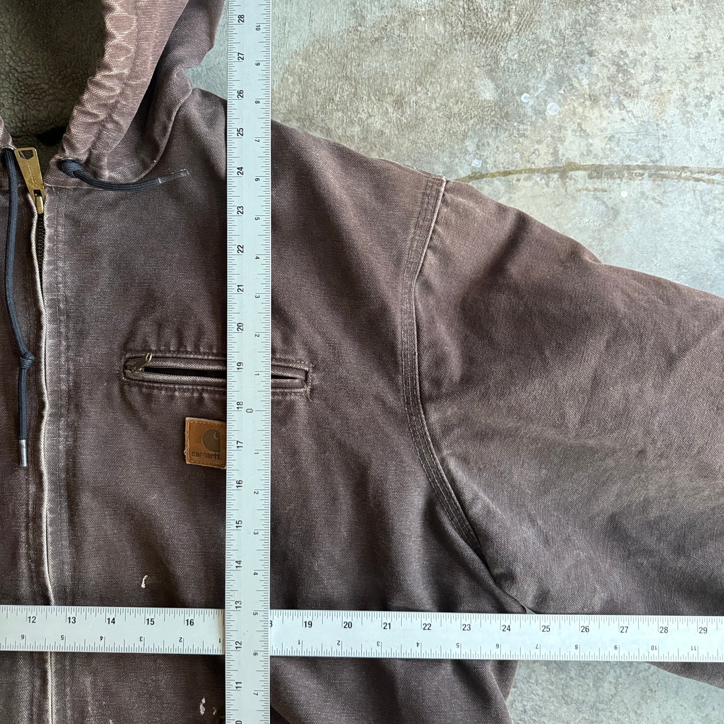 Vintage 00s Hooded Carhartt Jacket - XL