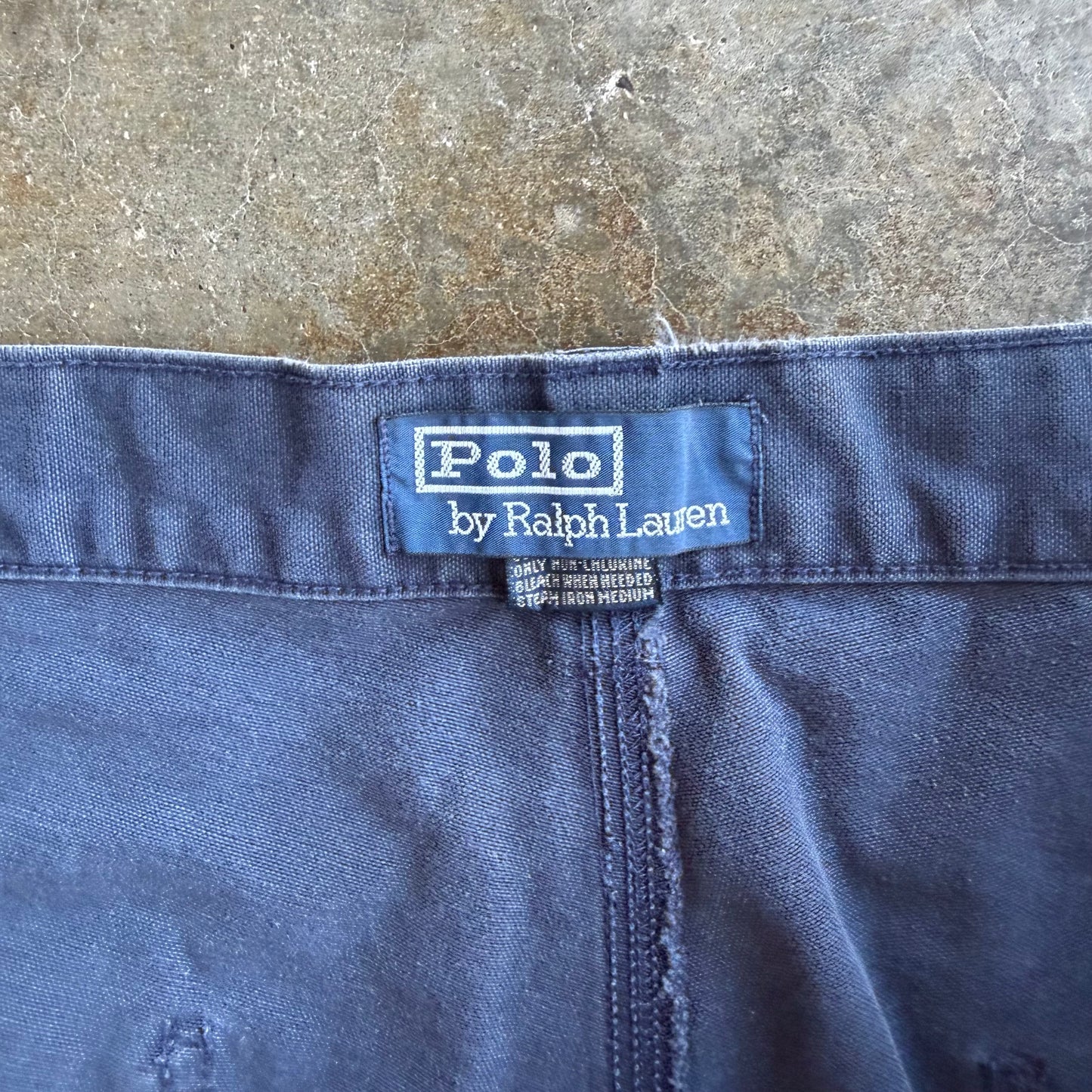 Vintage Navy Blue Polo Ralph Lauren Shorts - 36