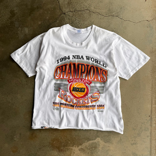 Vintage Cropped Houston Rockets Tshirt - XL