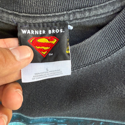 Vintage 90s Faded Superman Tee - L