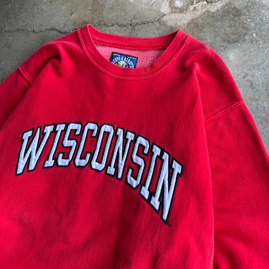 Vintage Wisconsin Thick Crewneck - L