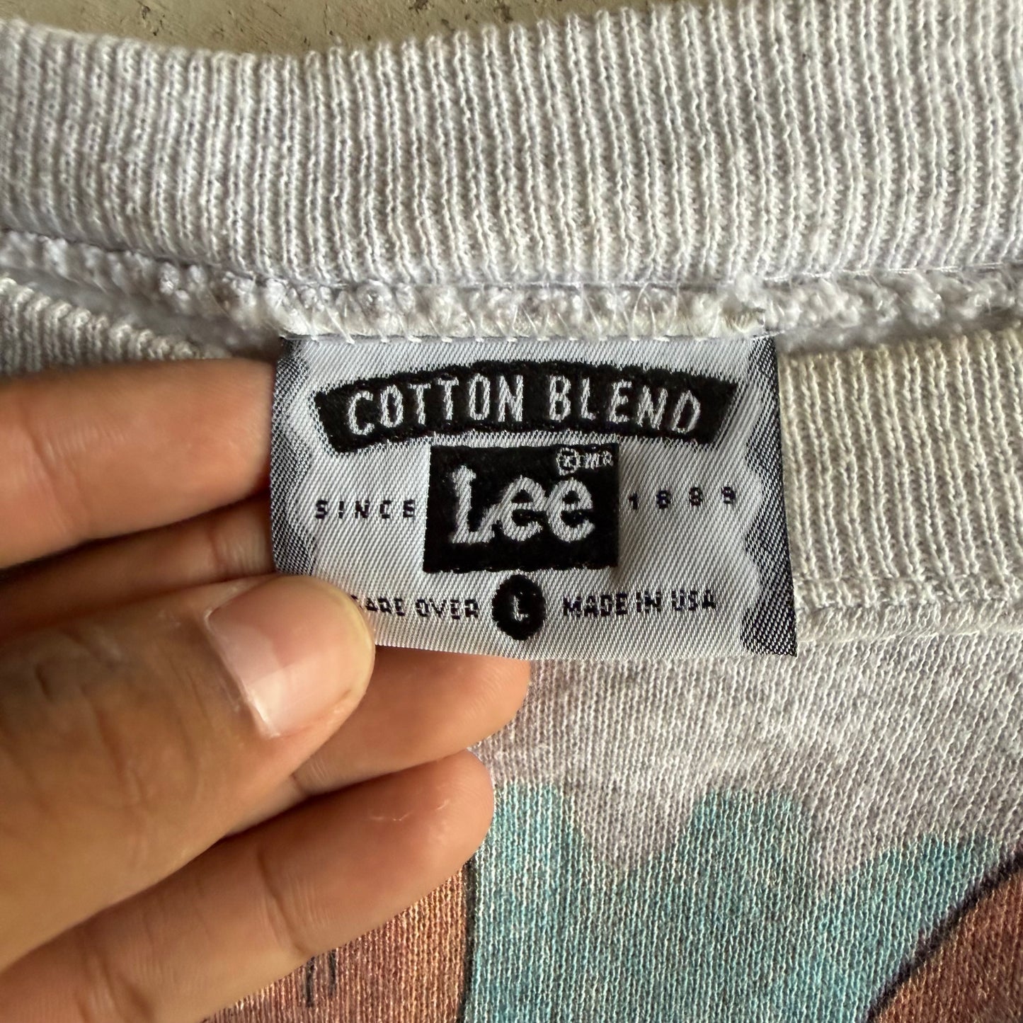 Vintage 90s Funny Custer Last View Crewneck - L