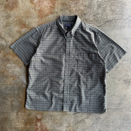 Vintage Boxy Cropped Button Up - L