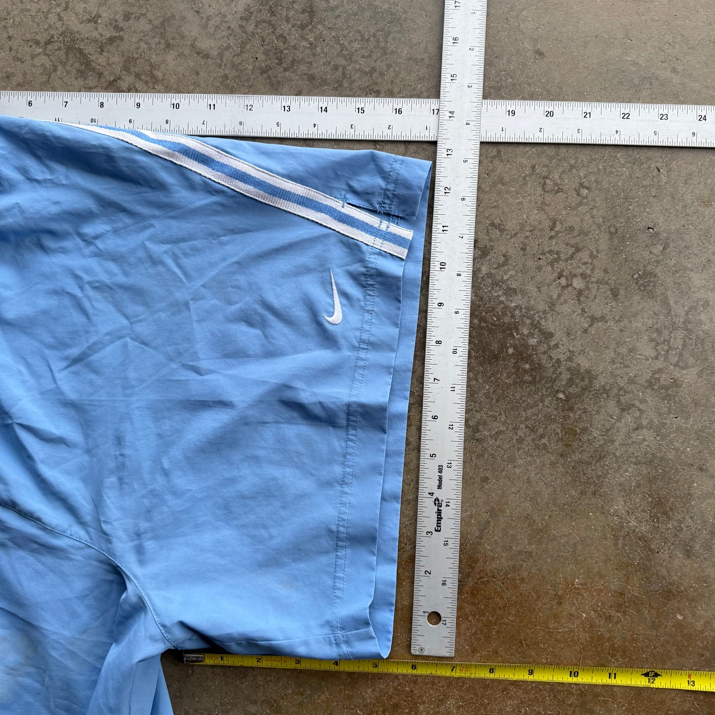 Vintage Blue Nike Track Shorts - M