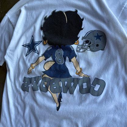 Vintage Betty Boop Dallas Cowboys Tshirt - XL