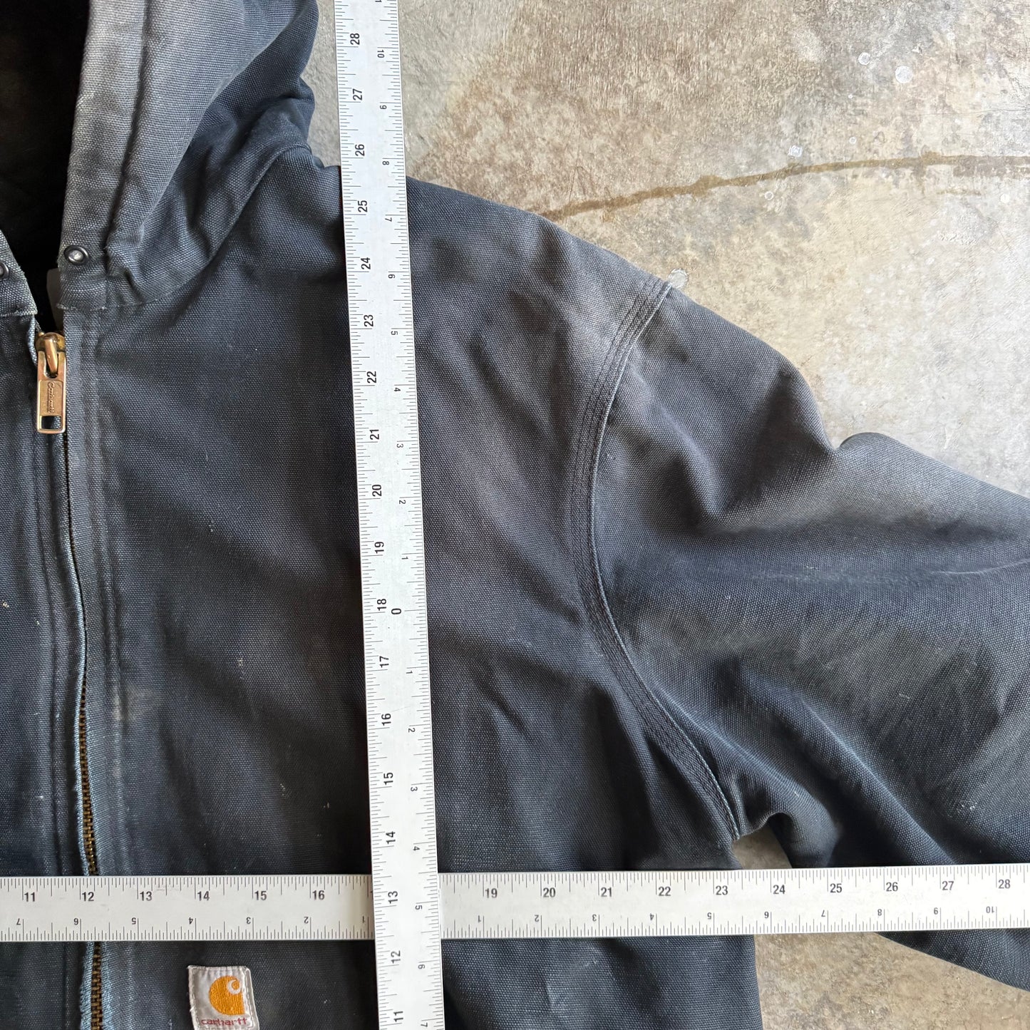 Vintage 00s Hooded Carhartt Jacket - L