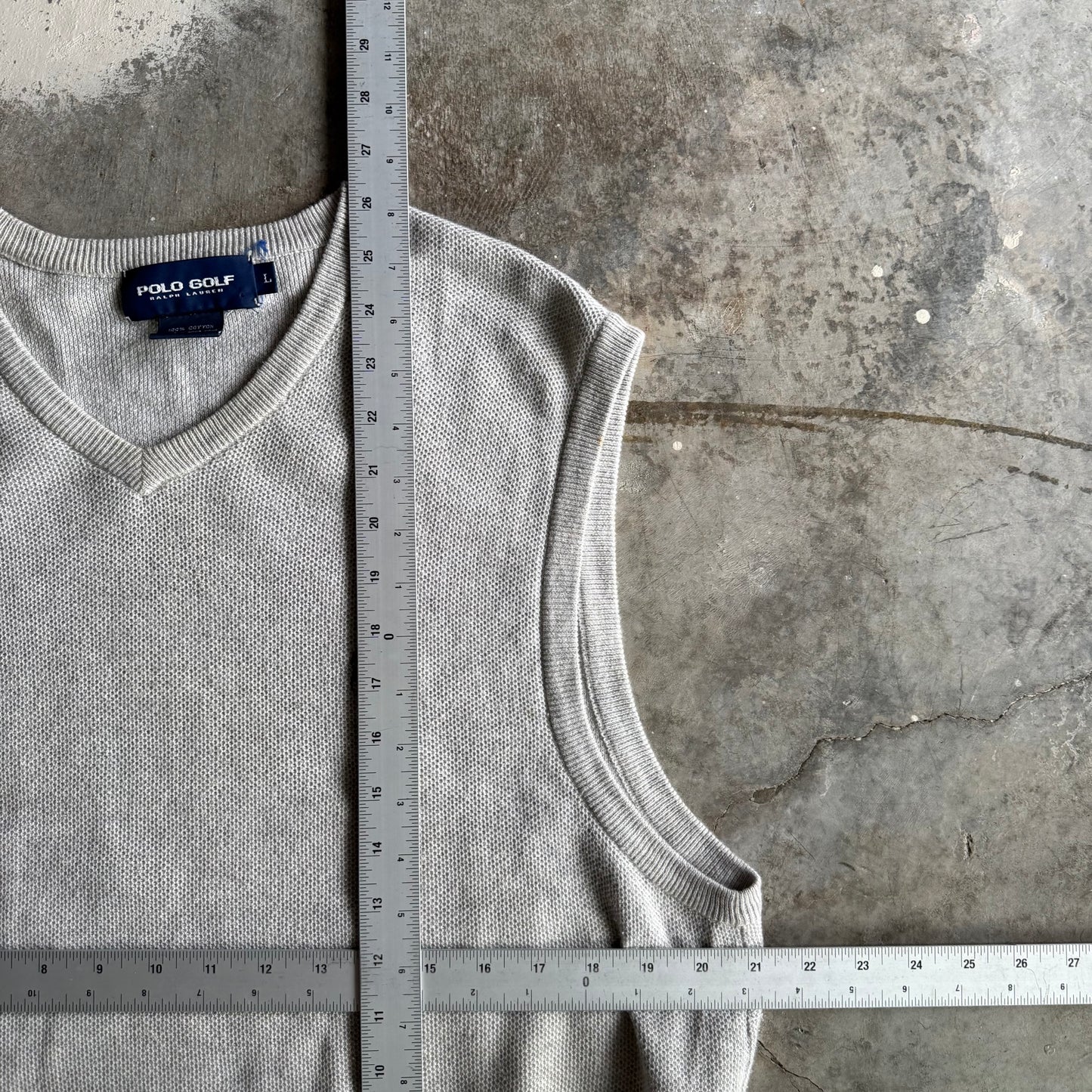 Vintage 90s Polo Golf Vest - L