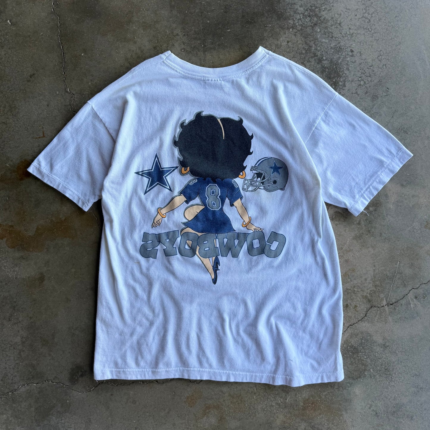 Vintage Betty Boop Dallas Cowboys Tshirt - XL