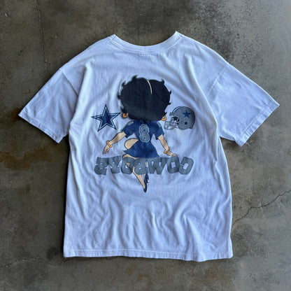Vintage Betty Boop Dallas Cowboys Tshirt - XL