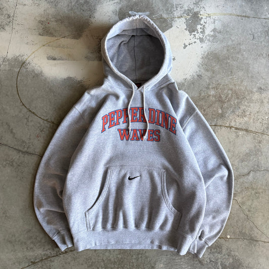 Vintage 00s Nike Pepperdine Track Hoodie - L