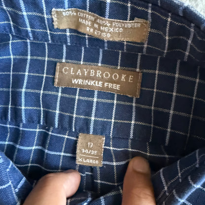 Vintage 00s Cropped Button Flannel - XL