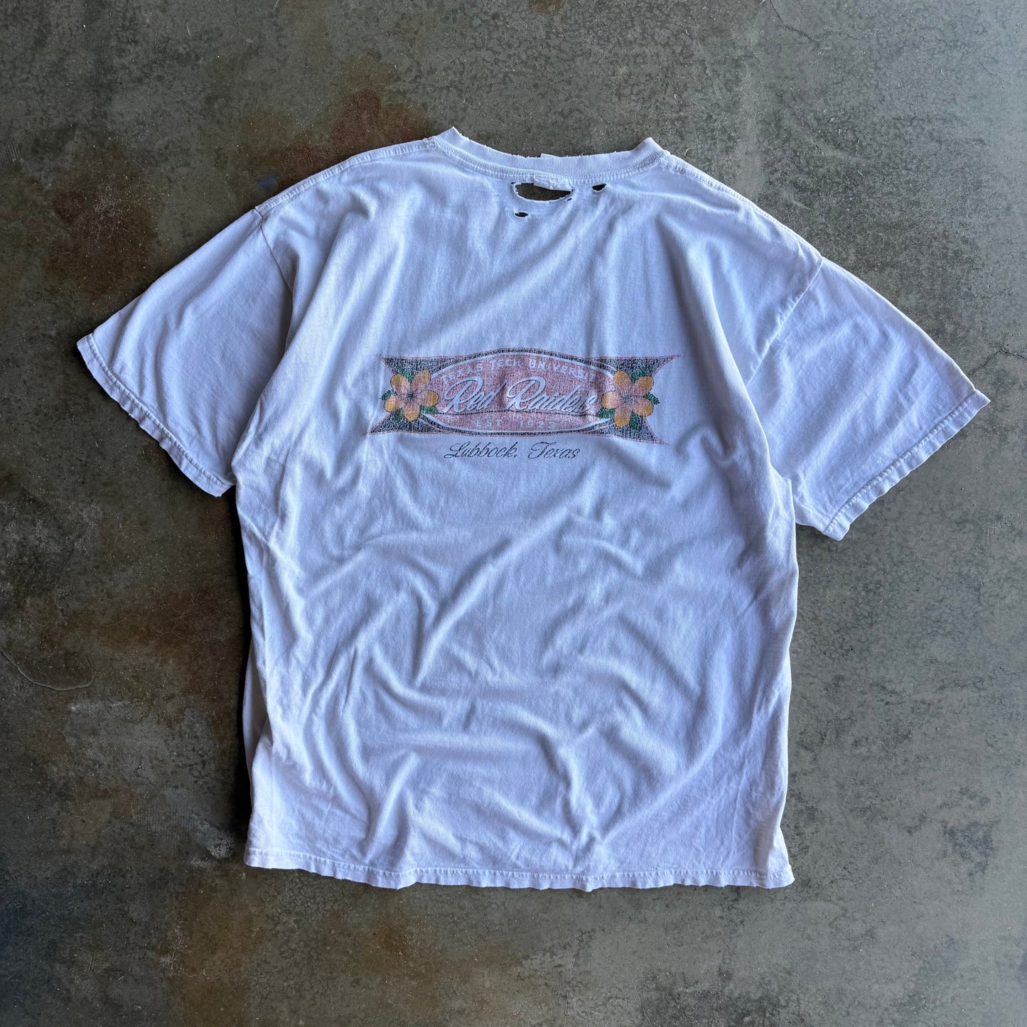Vintage Distressed Texas Tech Tshirt - XL