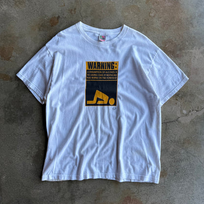 Vintage 00s Funny Drinking Tshirt - XL